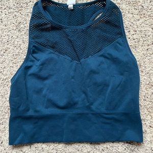 Blue gym shirt